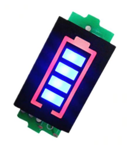 Battery Accu Li-Ion indicator blauw 04